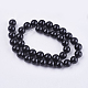 Brins de perles d'onyx noir naturel G-H1567-10MM-2