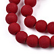 Opache perle di vetro fili GLAA-T032-P8mm-MD05-2