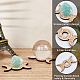 CREATCABIN 6Pcs Mini Crystal Sphere Display Stand Crystal Ball Base Holder Wooden Sphere Stand Crystal Ball Display Triple Goddess Moon 60-80mm Sphere Holder for Natural Stone Vintage Multi-use AJEW-CN0002-03-3