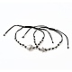 Set di braccialetti di perline intrecciati con filo di nylon regolabile BJEW-JB05590-1
