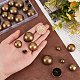 UNICRAFTALE 30Pcs 6 Sizes Alloy Shank Buttons Antique Bronze Sewing Buttons 1.5~2mm Small Hole Half Round Shank Blazer Buttons Woolen Coats Buttons for Sewing Coats Suits Blazers FIND-UN0001-53-3