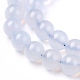 Dentelle bleu brins ronds agate perles naturelles G-F289-27-6mm-5