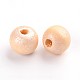 Perles rondes en bois naturel WOOD-Q017-8mm-08-LF-2