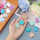CHGCRAFT 24Pcs 24 Style Food Grade Eco-Friendly Silicone Beads SIL-CA0002-61-3