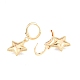 Brass Star Dangle Leverback Earrings for Women EJEW-N012-62-2