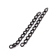 Ion Plating(IP) 304 Stainless Steel Curb Chains Extender X-STAS-WH0032-02A-EB-2