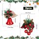 Gorgecraft 2Pcs 2 Styles Christmas Bell Pendant Decorations HJEW-GF0001-35-2