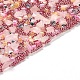 Toppe autoadesive in quarzo rosa naturale e perline di semi DIY-WH0188-10A-3