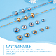 Unicraftale 40pcs 10 perles en acier inoxydable de style STAS-UN0049-81-5