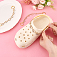 PandaHall Elite 2 Sets Alloy Crystal Rhinestone Heart with Butterfly/Heartbeat/Infinity Link Shoe Decoration Chain FIND-PH0009-95-3