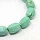 Synthetic Turquoise Barrel Bead Strands G-N0073-F11x16mm-09B-1