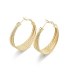 Brass Multi-sting Wrapped Hoop Earrings for Women EJEW-P205-12G-2
