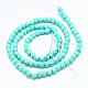 Synthetic Turquoise Bead Strands G-R344-4mm-63-2