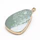 Plated Natural Mixed Stone Pendants G-R435-35-2