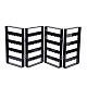アクリルイヤリングディスプレイ  ジュエリーディスプレイラック  ブラック  52.2x21.9x1.9cm EDIS-L003-01A-3