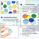 OLYCRAFT 36pcs 6 Colors Round Glass Mosaic Tiles 1 Inch Crystal Mosaic Glass Pieces Window Hangings Ornament Mosaic Tiles Pieces for DIY Mosaic Art Crafts Home Decoration - Mixed Color DIY-OC0009-46-4