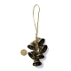 鉄鈴風鈴  ドアノブの魔女の鐘  ペットトレーニングベル  ジュートコード付き  アンティークブロンズ  270mm HJEW-JM00781-2