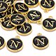 Golden Plated Alloy Charms X-ENAM-S118-02N-4