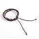 Adjustable Leather Cord Multi-strand Bracelets BJEW-O105-01B-2
