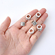Perles en alliage de zinc de style tibétain dicosmetic 200g TIBEB-DC0001-02-3