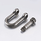 304 Stainless Steel D-Ring Anchor Shackle Clasps STAS-P182-19B-2