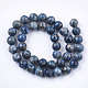 Brins de perles de bronzite naturelle et de turquoise synthétique assemblés G-S329-085A-10mm-2