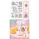 Klarsichtstempel aus PVC-Kunststoff&nbsp;DIY-WH0448-0721-9