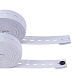 平らな弾性ゴムバンド  ウェビング衣類縫製アクセサリー  ホワイト  25ミリメートル  5 M /ロール EC-WH0002-25mm-01A-2