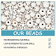 Perles en bois naturel teint WOOD-PH0001-08-5