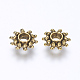 Perles de séparateur de style tibétain  TIBEB-0733-AG-FF-2