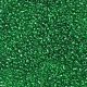 ガラスシードビーズ  トランスペアレント  ラウンド  丸い穴  濃い緑  12/0  2mm  穴：1mm  約3333個/50g  50 G /袋  18袋/2ポンド SEED-US0003-2mm-7B-2