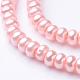 Eco-Friendly Spray Painted Glass Rondelle Bead Strands DGLA-L003-3x5mm-56-3