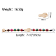 (vendita di fabbrica di feste di gioielli) braccialetti di perline in lega BJEW-Q695-06MG-NR-4