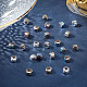 PandaHall Elite 120Pcs 4 Colors Electroplated Natural Lava Rock Beads Strands G-PH0019-15-3