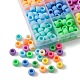 360 Uds. Cuentas de plástico opacas de 12 colores KY-FS0001-14-3