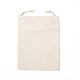 長方形の布包装袋  巾着袋  古いレース  9x7x0.4cm X-ABAG-N002-E-02-1