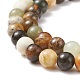 Jade Xiuyan naturelle de chapelets de perles rondes G-P075-39-8mm-5