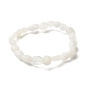 Natural Rainbow Moonstone Beads Stretch Bracelet for Kids BJEW-JB07031-01-1