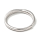 Регулируемые кольца из серебра 925 пробы с родиевым покрытием и прозрачным микропаве с цирконием для женщин RJEW-G302-01P-3