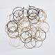 SUPERFINDINGS 400Pcs 8 Colors Iron Wine Glass Rings Hoop Earrings Findings Wine Glass Charm Rings Markers Wine Tasting Party Decoration for Jewelry Making Wedding Birthday Party IFIN-FH0001-72B-3