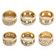 304 кольцо из нержавеющей стали для женщин, с кристально горный хрусталь, разнообразные, размер США 8 (18.1 мм), 10 мм