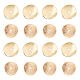 Aricraft 40 pièces 2 styles de perles d'espacement à disque ondulé KK-GA0001-28-1