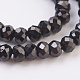 Natural Black Spinel Beads Strands G-F568-096-B-3