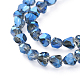 Chapelets de perles en verre électroplaqué EGLA-L017-FR-A01-2