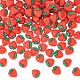 DICOSMETIC 100Pcs Red Strawberry Resin Cabochons Set Fruit Translucent Epoxy Cabochons Bright Small Cabochons for DIY Scrapbooking Phone Case Jewelry Crafts Making Home Decoration CRES-DC0001-01-1