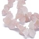 Natural rosa de hilos de abalorios de cuarzo G-K291-D01-3