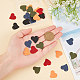 SUPERFINDINGS 30Pcs 5 Colors Iron Enamel Plated Pendants IFIN-FH0001-45-3