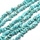 Puce turquoise synthétique chapelets de perles G-M205-77