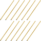 Benecreat16pcs2スタイルカスタム銅チューブ  ゴールドカラー  30x2x0.5mm  穴：1mm  100pc KK-BC0007-98-1