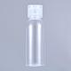 透明なプラスチックスクイズボトル  フリップキャップ付き（透明または不透明のランダム配信）  詰め替え可能なボトル  透明  9.5x3.15cm  容量：50ml（1.69液量オンス） AJEW-XCP0001-05-3